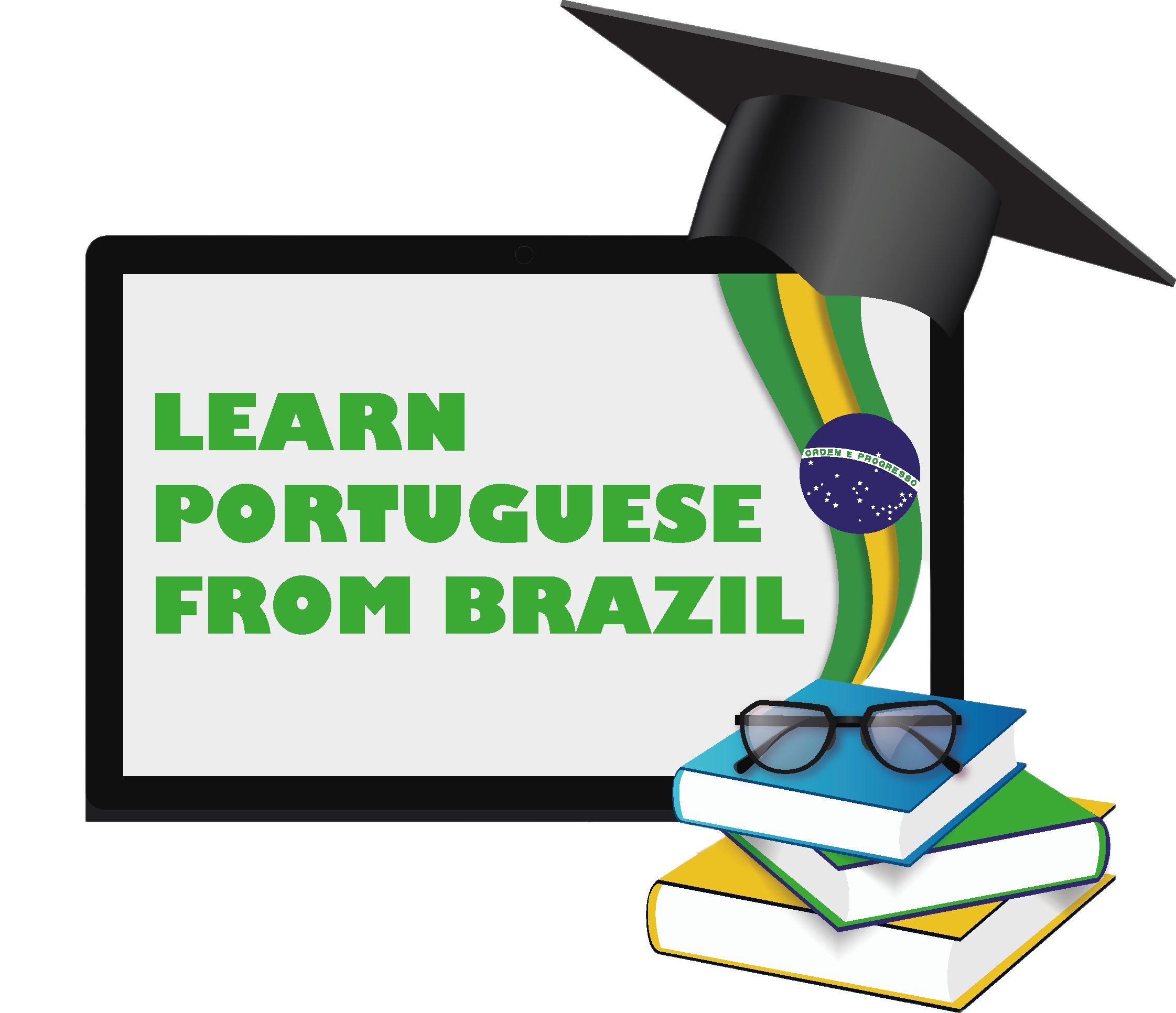 Learn portuguese from brazil logo